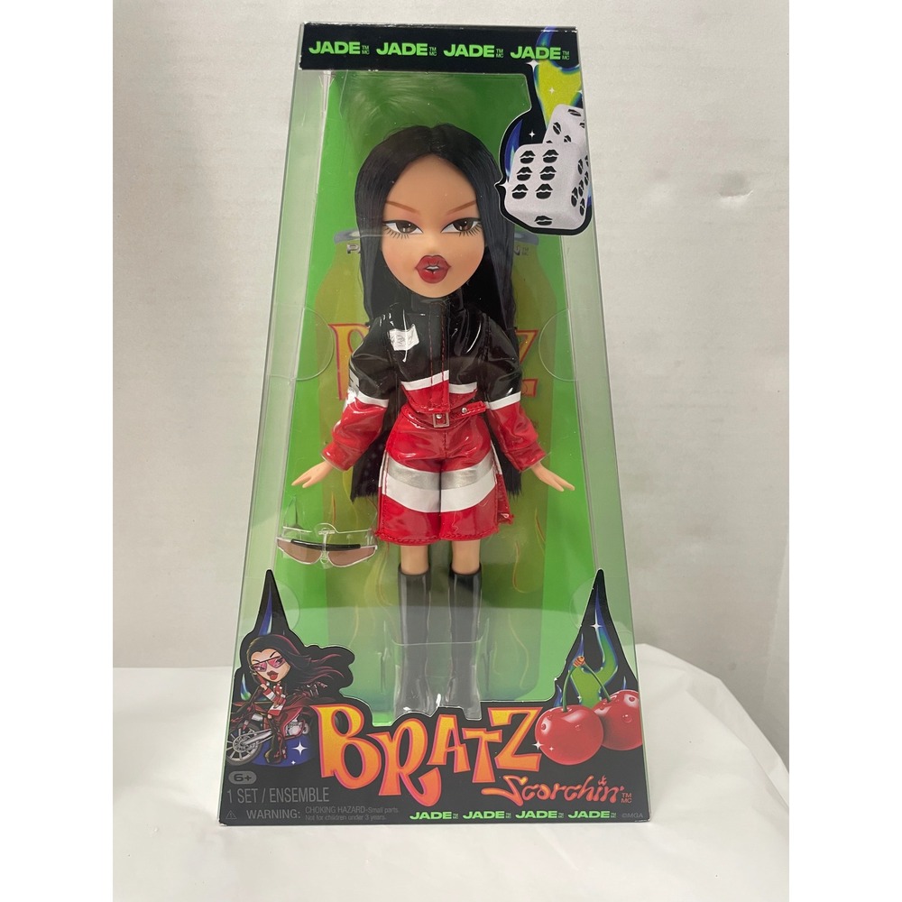 Bratz Scorchin Jade Doll New In Box Motor Racing Fashion Red Black Outfit